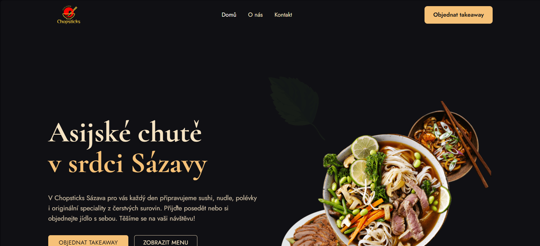 Chopsticks - Realizovaný projekt: Navrhli a implementovali jsme moderní rezervační systém pro restauraci s real-time správou stolů, on